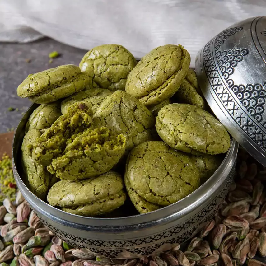 Antep Fıstıklı Acıbadem Kurabiyesi - 1