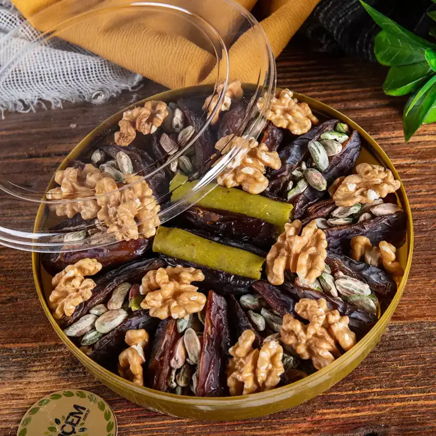 Antep Fıstıklı | Ezmeli | Cevizli Hurma Tabağı 350 g - 2
