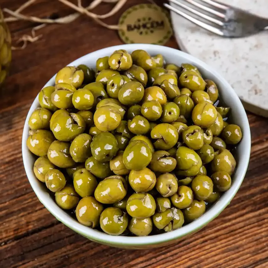 Antep Usulü Çekirdeksiz Barak Yeşil Zeytin 4500 cc Bidon - 2