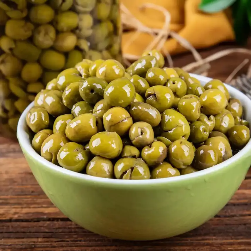 Antep Usulü Çekirdeksiz Barak Yeşil Zeytin 4500 cc Bidon - 1