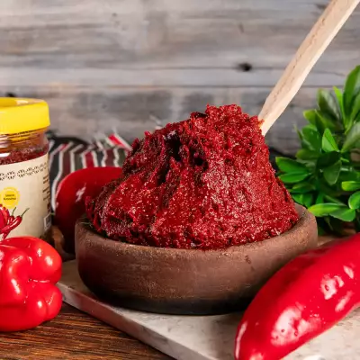 Antep Usulü Karışık Acılı Salça ( Acı Biber-Domates) - 2