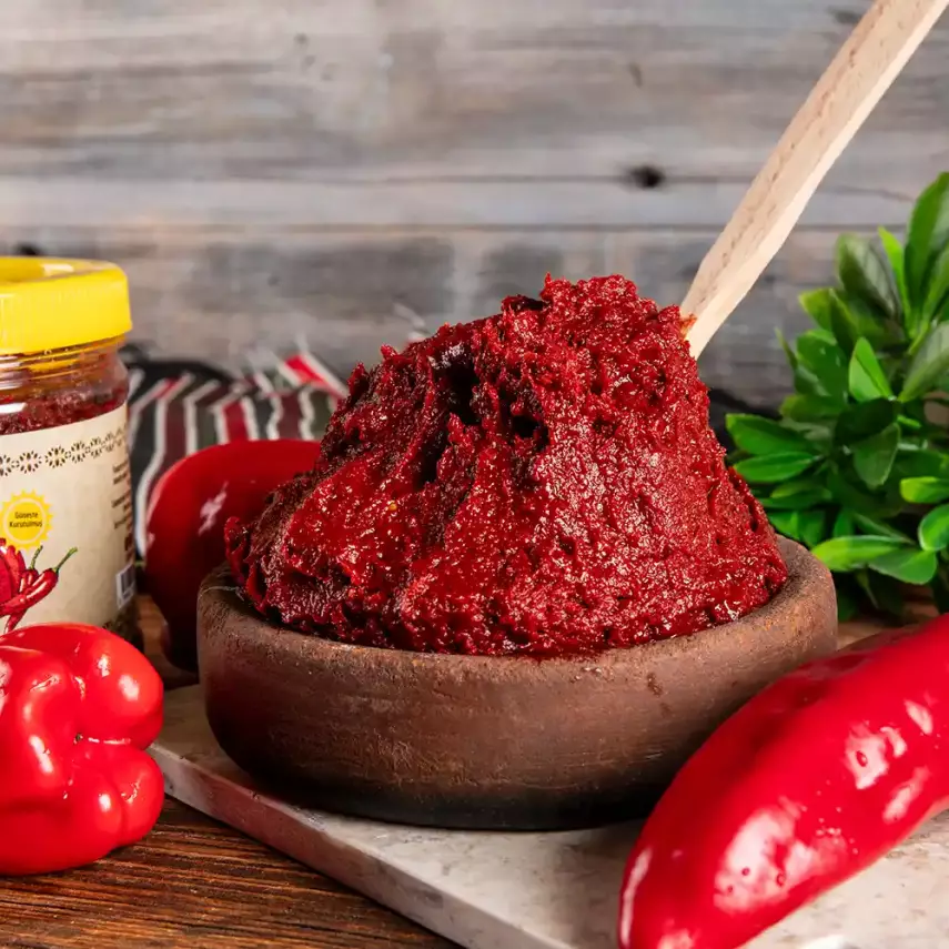 Antep Usulü Karışık Acılı Salça ( Acı Biber-Domates) - 2