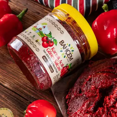 Antep Usulü Karışık Acılı Salça ( Acı Biber-Domates) - 3