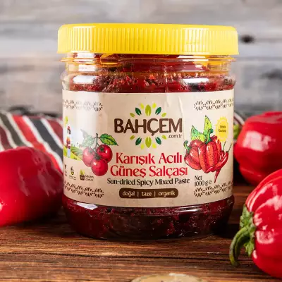 Antep Usulü Karışık Acılı Salça ( Acı Biber-Domates) - 4
