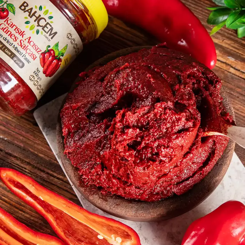  Antep Usulü Karışık Acısız Salça (Tatlı Biber- Domates) - 2