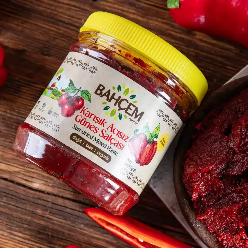  Antep Usulü Karışık Acısız Salça (Tatlı Biber- Domates) - 4