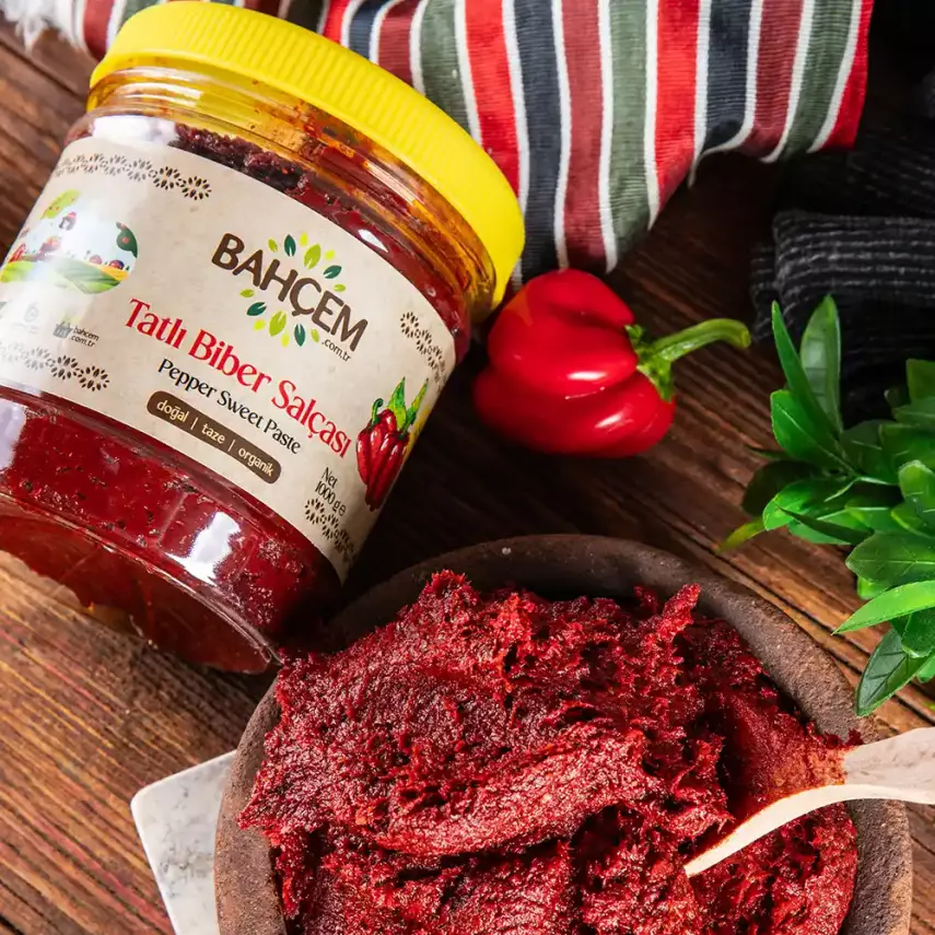 Antep Usulü Tatlı Biber Salçası - 4