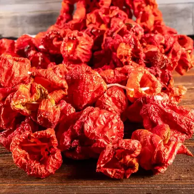 Dolmalık Kuru Çok Acı Kırmızı Biber 45/50 Adet Dizi