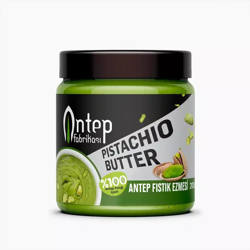 Şekersiz | Antep Fıstık Ezmesi | 200 g Kavanoz  - 1